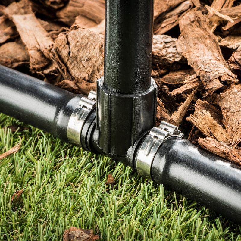 19mm Barbed x 15mm BSPF Threaded Tee