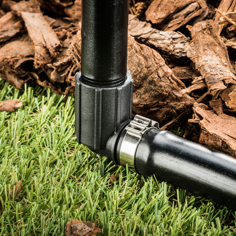 19mm Barbed x 15mm BSPF Threaded Elbow