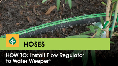 How to regulate the flow using a Water Weeper®