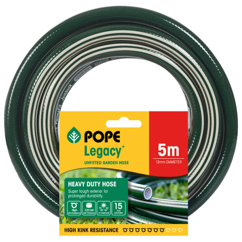 12mm x 5m Legacy® Unfitted Garden Hose