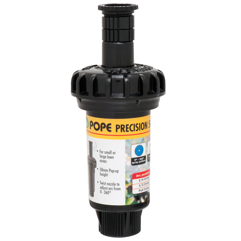 50mm Precision Pop-up Sprinkler with Variable Arc Nozzle