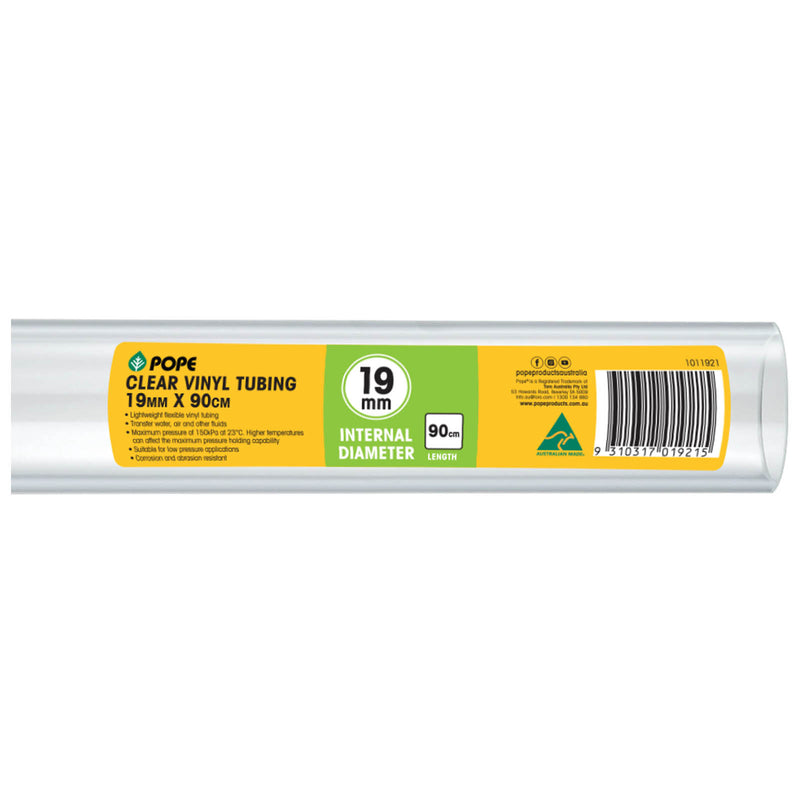 19mm x 90cm Clear Vinyl Tubing