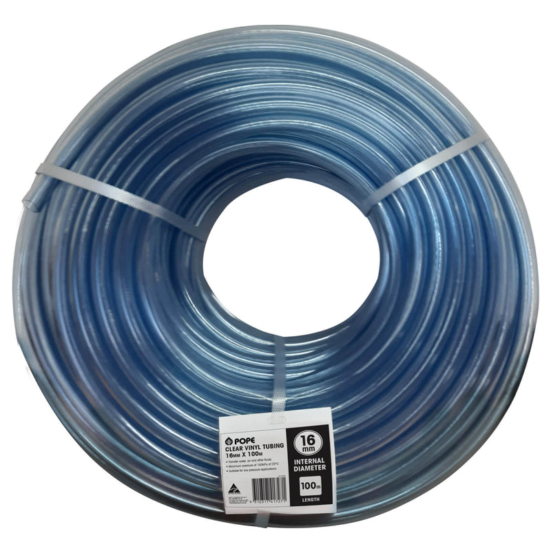 16mm x 100m Clear Vinyl Tubing