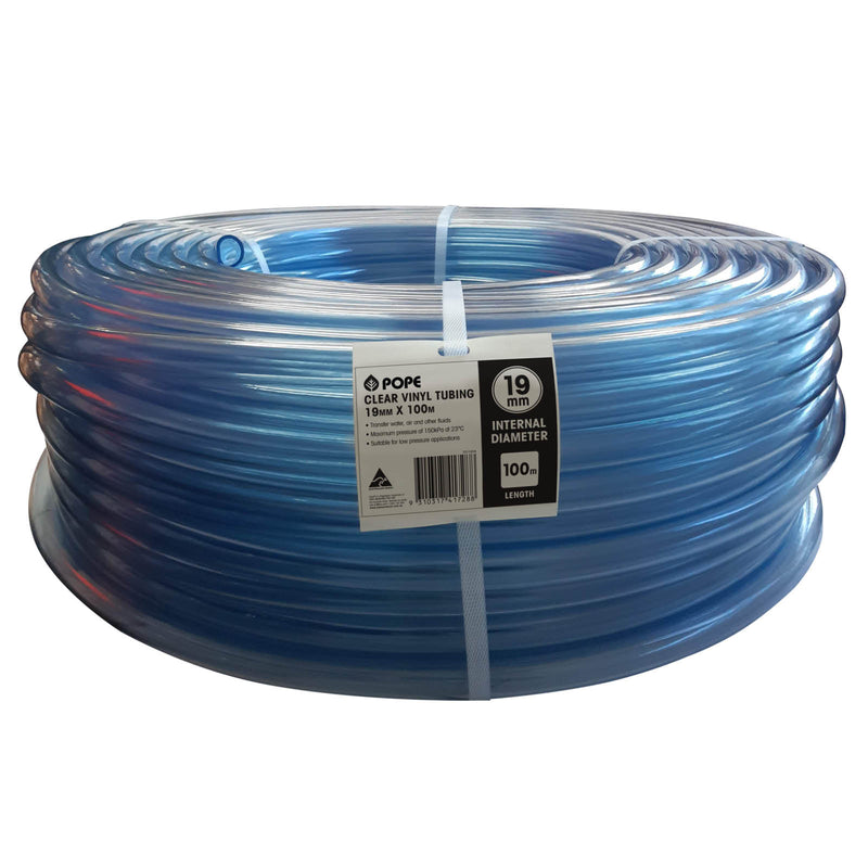 19mm x 100m Clear Vinyl Tubing