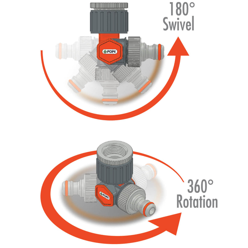 Pope 12mm Universal Swivel Tap Adaptor