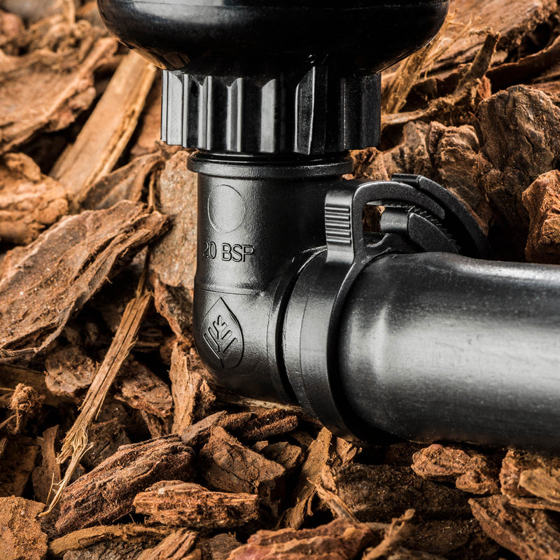 25mm Barbed x 20mm BSPM Threaded Elbow