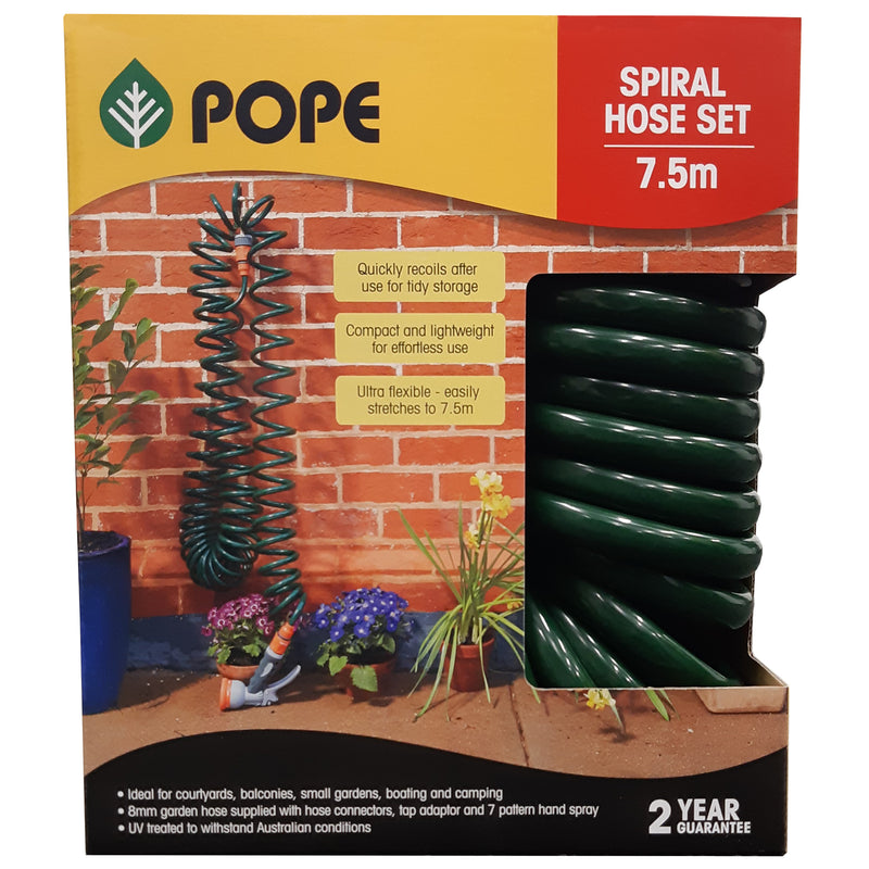 7.5m Spiral Hose Set