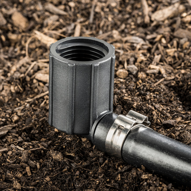 13mm Barbed x 15mm BSPF Threaded Elbow