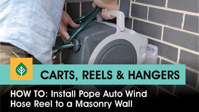 Auto Wind Hose Reel to Masonry Wall Install
