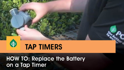 How to replace the battery on a tap timer